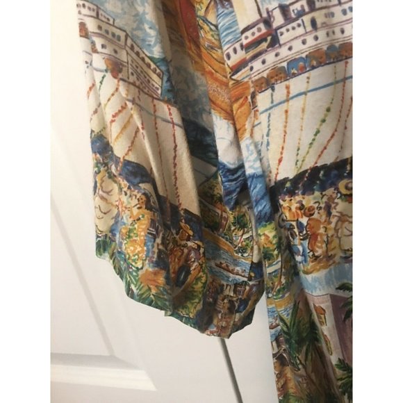 Reyn Spooner Men’s Sz L Guy Buffet Malolo Cruise Ship Port Harbor Hawaiian Shirt - Picture 5 of 9